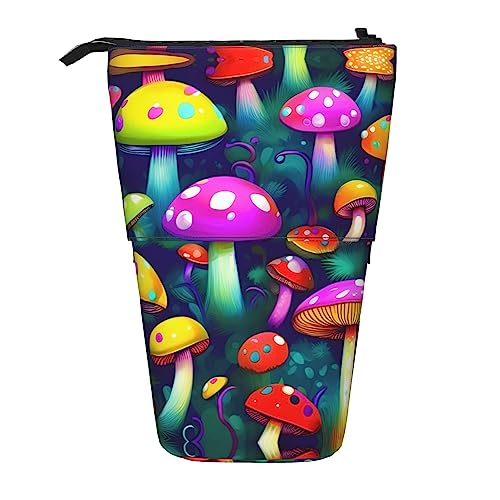 Bxzpzplj Cocktail-Gläser und Weinflaschen bedruckter Bleistift-Teleskop-Etui, Schreibwaren, Make-up, Aufbewahrungstasche für Teenager, Schulbedarf, Bright Mushrooms Art, Einheitsgröße Bxzpzplj Cocktail-Gläser und Weinflaschen bedruckter Bleistift-Teleskop-Etui, Schreibwaren, Make-up, Aufbewahrungstasche für Teenager, Schulbedarf, Bright Mushrooms Art, Einheitsgröße von Bxzpzplj