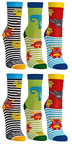 C&C KIDS Kinder Socken,6 Pack,27-30,Lustige Tiere/Jungen von C&C KIDS