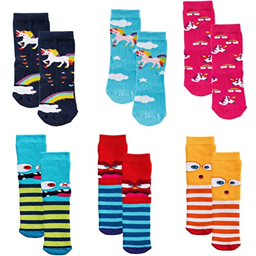 C&C KIDS Mädchen Socken,6 Pack,23/26,Einhorn/Monster von C&C KIDS