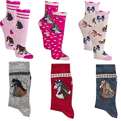 C&C KIDS kinder socken,6 pack,27/30,Lustige Tiere/Mädchen von C&C KIDS