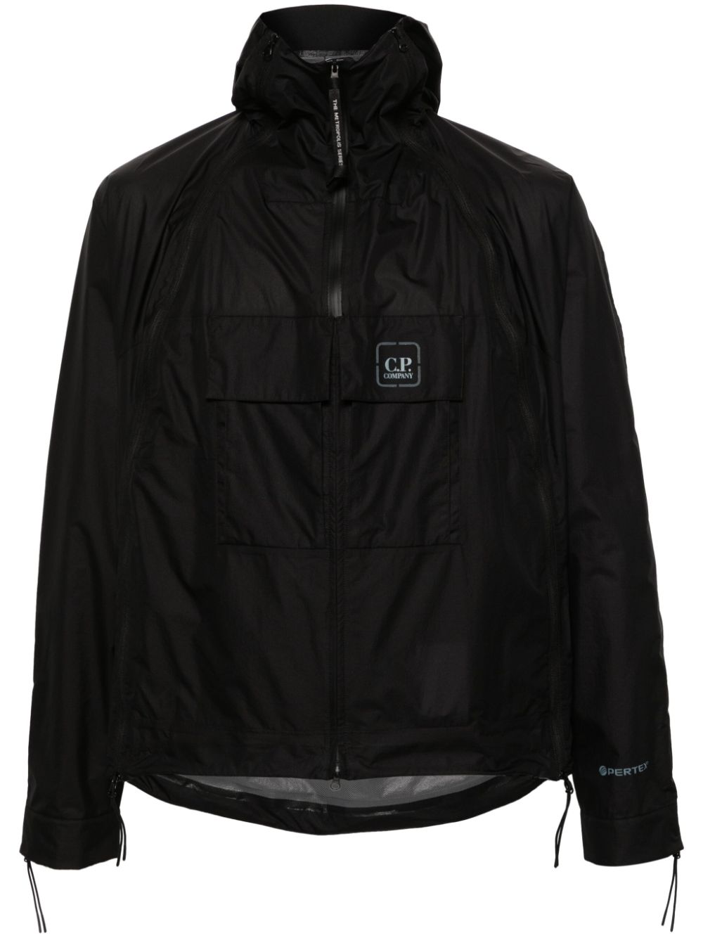 C.P. Company Bloom Pertex Kapuzenjacke - Schwarz von C.P. Company