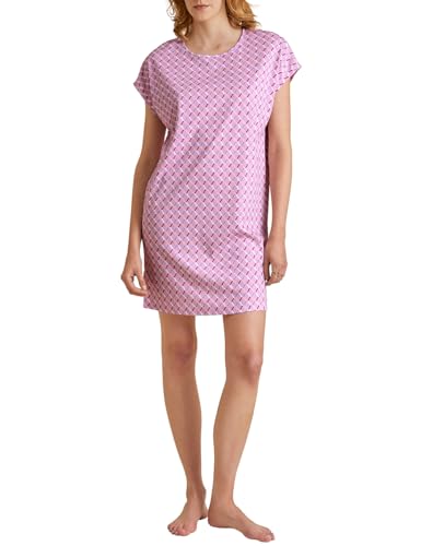 CALIDA Daylight Dreams Kurzarm-Nachthemd Damen, Länge 90cm, aus 100% Baumwolle von CALIDA