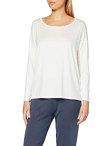 CALIDA Damen Favourites Relax Top Langarm Pyjamaoberteil, Star White, M von CALIDA