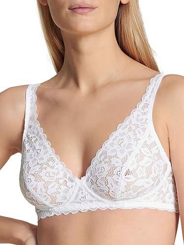 CALIDA Natural Comfort Lace Spitzen-BH Damen, verstellbare Träger, ohne Schale, bügellos von CALIDA