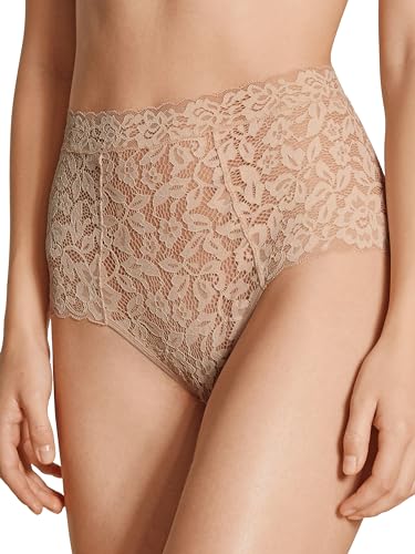 CALIDA Natural Comfort Lace Slip, high Waist Damen, mit extrabreitem Bund von CALIDA