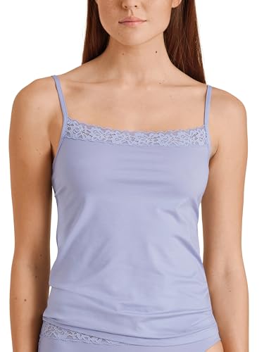 CALIDA Natural Comfort Lace Spaghetti-Top Damen, Funktionelles Spaghetti-Top mit Spitze am Ausschnitt, verstellbare Träger von CALIDA