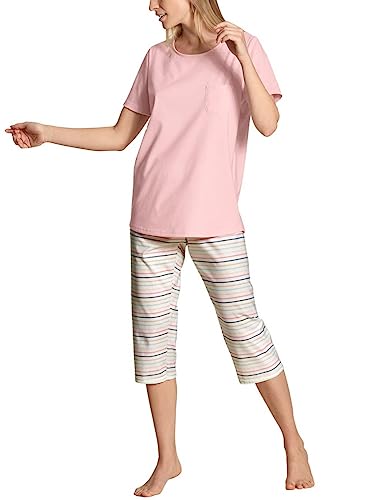 CALIDA Damen Sunset Dreams Pyjamaset, Chalk Pink, 40-46 EU von CALIDA