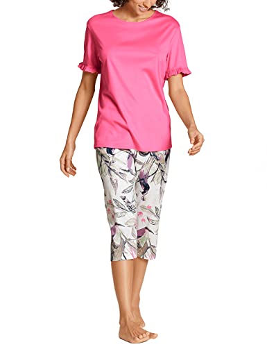 Calida Damen Tropic Dreams Pyjamaset, Carnation pink, 48-50 von CALIDA