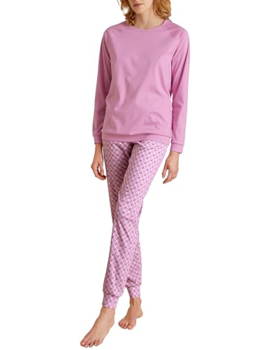 CALIDA Daylight Dreams Bündchen-Pyjama Damen, aus 100% Baumwolle von CALIDA