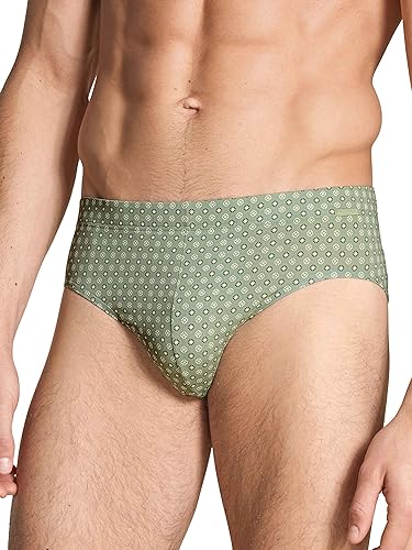 CALIDA Herren Graphic Cotton Slip, Loden Frost, XL EU von CALIDA