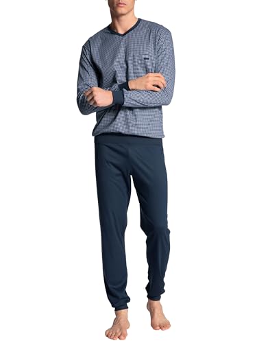 CALIDA Herren Slap af pyjamassæt med manchetter Pyjamaset, Indigo Mood, 50 EU von CALIDA