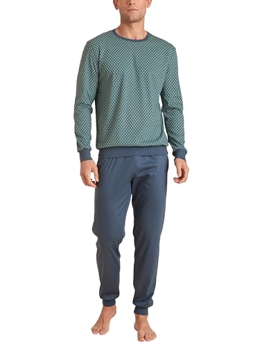 CALIDA Relax Enjoy Bündchen-Pyjama Herren, extraglatte Fein-Interlock-Baumwolle von CALIDA