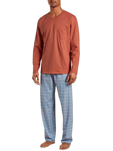 Calida Herren Relax Imprint Pyjamaset, Redwood, 58-60 von CALIDA