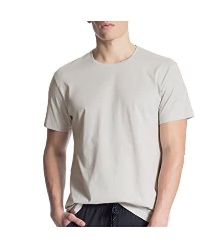 CALIDA Herren Remix Basic T Shirt, Fog, 58-60 EU von CALIDA