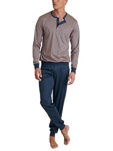 CALIDA Relax Selected Bündchen-Pyjama Herren, aus 100% Supima Baumwolle von CALIDA