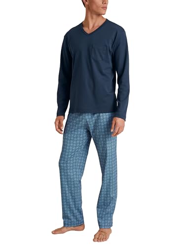 CALIDA Relax Streamline Pyjama, lang Herren, aus 100% Baumwolle von CALIDA