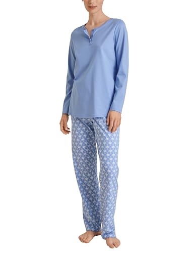CALIDA Shell Nights Pyjama, lang Damen, aus 100% Baumwolle von CALIDA