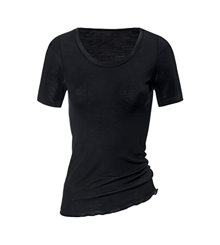CALIDA True Confidence T-Shirt Damen, aus Wolle-Seide, Feinripp, temperaturausgleichend und geruchsneutralisierend von CALIDA