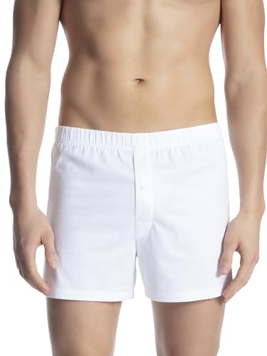 CALIDA Cotton Code Jersey-Boxershorts mit Eingriff Herren, mit stoffbezogenem Gummizugbund von CALIDA