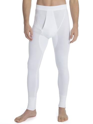 CALIDA Cotton 1:1 Leggings Herren, Lange Unterhose, Feinripp, mit Eingriff und Softbund von CALIDA