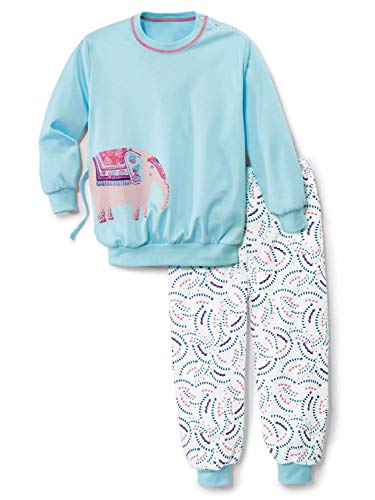 Calida Unisex Baby Toddlers Elephant Pyjamaset, Crystal Blue, 116 von CALIDA