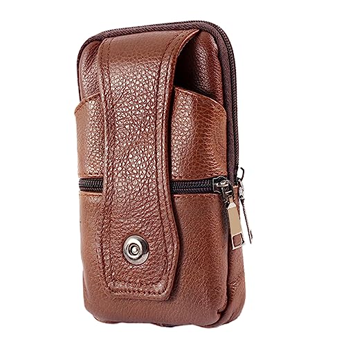 CALLARON 1 STK Handytasche Herren Herren-Geldbörse vielseitige Hüfttasche Handtasche handgefertigte Tasche für Männer vertikale Gürteltasche Vertikalschnitt Business-Tasche Mann Rindsleder von CALLARON