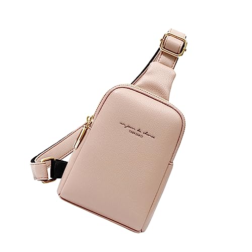 CALLARON 1stk Umhängetasche Für Damen Lederwander- Gürteltaschen Hüfttasche Frauen Gürteltaschen Hüftgurt Geldbörse Rosa Lederhandtasche Reisetasche Pu-Leder Taillenrahmen Reisen Handy von CALLARON