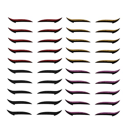 CALLARON 20 Paare Eyeliner Aufkleber Wiederverwendbare Lidschatten Aufkleber für Make Up Farben Anpassbar Augenformen Hochwertiges Material CALLARON 20 Paare Eyeliner Aufkleber Wiederverwendbare Lidschatten Aufkleber für Make Up Farben Anpassbar Augenformen Hochwertiges Material von CALLARON