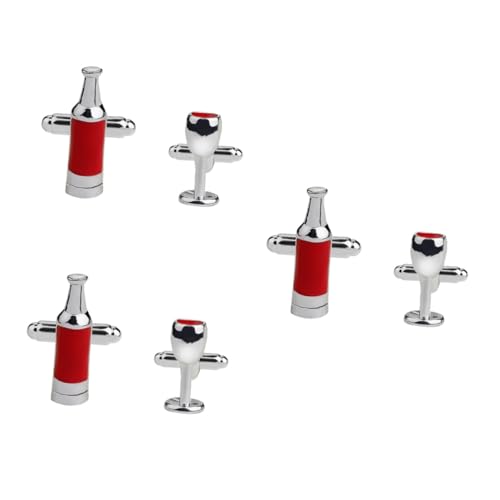 CALLARON 3 Paare Weinflasche Und Manschettenknöpfe Aus Glas Karte Weingläser Brauch Für Männer Gothic Nieten Abs Stift Geldbörse Für Männer Krawattennadel Frauen Gürtel Kette Clip Legierung CALLARON 3 Paare Weinflasche Und Manschettenknöpfe Aus Glas Karte Weingläser Brauch Für Männer Gothic Nieten Abs Stift Geldbörse Für Männer Krawattennadel Frauen Gürtel Kette Clip Legierung von CALLARON