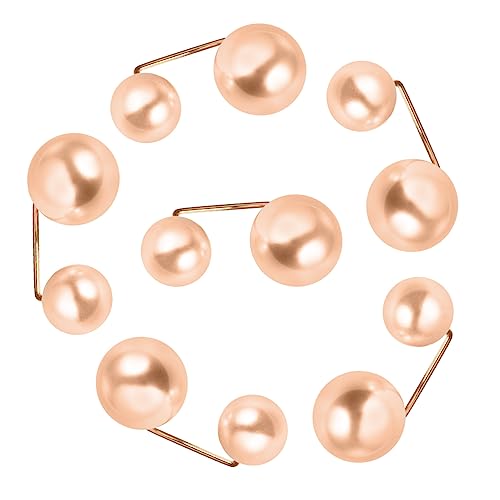 CALLARON 6St Knopfnägel Perlenkragenclips Perlenschalring Dekor Button-Down-Hemden für Damen Blusen für Damen Kleidung Schalknopf Mädchen Brosche Halsband Pullover Fräulein Shirt Legierung von CALLARON