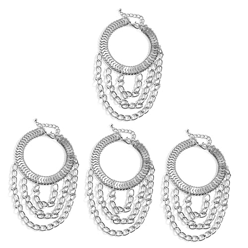 CALLARON 8 Stk Schuhkette Fußkettchen Frauen-Absatzkette High-Heel-Kette Schmuck Ferse mit Knöchelkette Knöchel mit hoher Fersenkette Mode schmücken Armband Schuhzubehör Fräulein Eisen von CALLARON