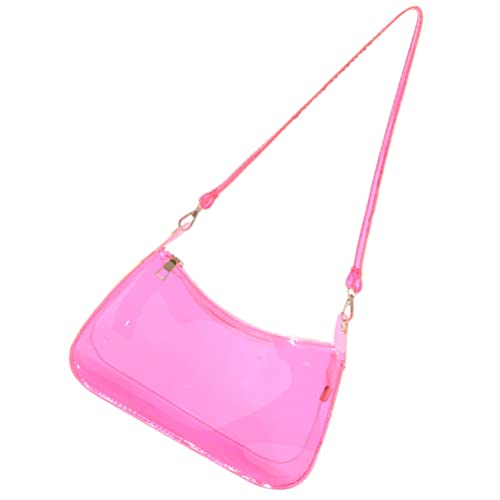 CALLARON Schultertasche Klarer Gelee-tote-strand Damen Umhängetasche Kleine Geldbörsen Für Damen Transparente Handtaschen Freizeittasche Pvc Westlicher Stil Wasserdichte Tasche Einkaufen von CALLARON