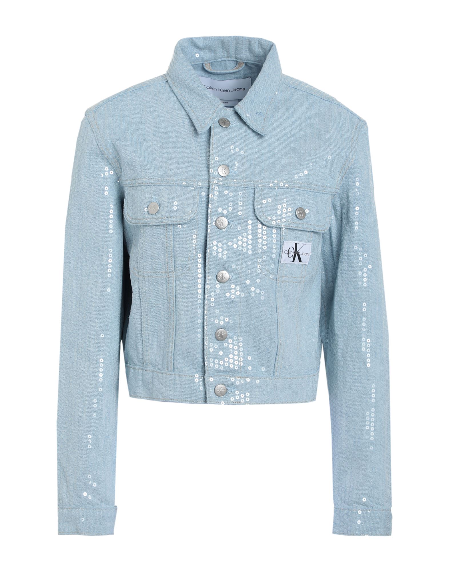 CALVIN KLEIN JEANS Jeansjacke/-mantel Damen Blau von CALVIN KLEIN JEANS