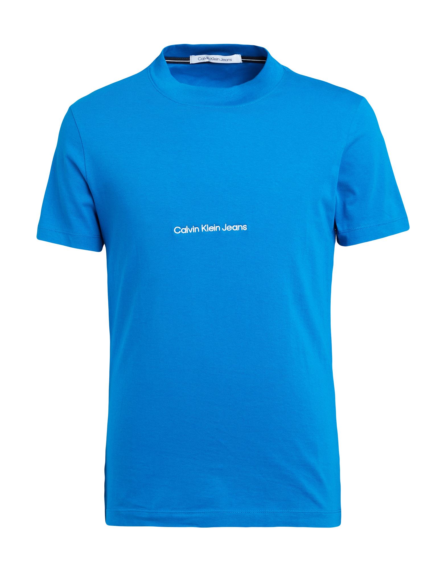 CALVIN KLEIN JEANS T-shirts Herren Azurblau von CALVIN KLEIN JEANS