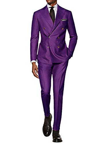 CALVINSUIT Herren Anzug 2 teilig zweireihig Spitzenrevers Business Hochzeits Smoking CALVINSUIT Herren Anzug 2 teilig zweireihig Spitzenrevers Business Hochzeits Smoking von CALVINSUIT