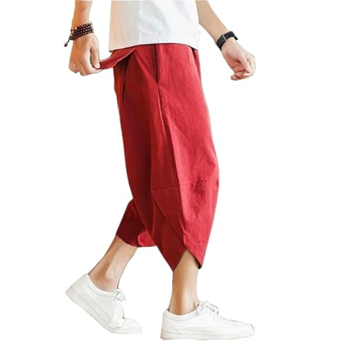 Herren Casual Haremshose Casual Lose Herren Jogginghose Mode Jogginghose Hose mit Taschen von CAMDOM