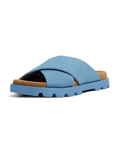 Camper Damen Brutus K201322 Flat Sandal, Blau 009, 40 EU von Camper