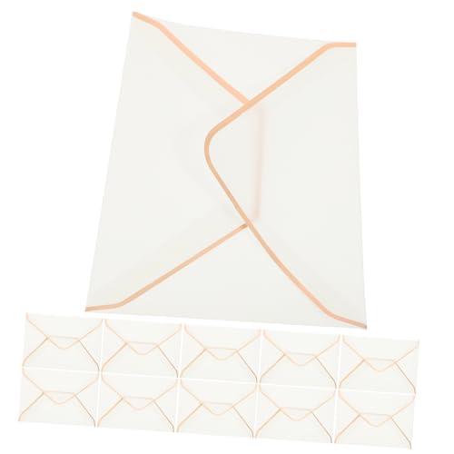 CANIGHT 10 Stück Transparente Briefumschläge Leere Umschläge Für Einladungskarten Hochzeitseinladungen Grußkarten CANIGHT 10 Stück Transparente Briefumschläge Leere Umschläge Für Einladungskarten Hochzeitseinladungen Grußkarten von CANIGHT