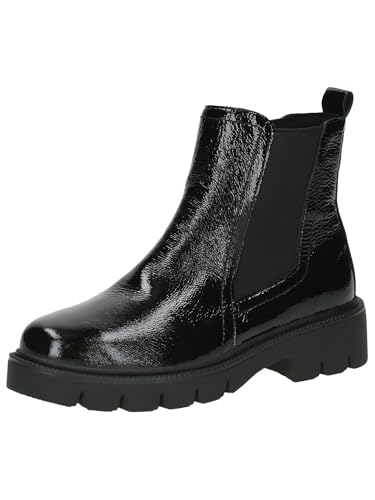 CAPRICE Damen Chelsea Boots Kleiner Absatz Elegant, Schwarz (Black Naplak), 38 EU CAPRICE Damen Chelsea Boots Kleiner Absatz Elegant, Schwarz (Black Naplak), 38 EU von CAPRICE