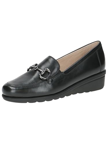 CAPRICE Damen Slipper aus Leder mit Keilabsatz, Schwarz (Black Nappa), 37 EU CAPRICE Damen Slipper aus Leder mit Keilabsatz, Schwarz (Black Nappa), 37 EU von CAPRICE