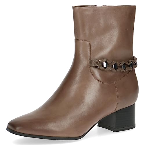 CAPRICE Damen Stiefeletten mit Absatz Memotion aus Leder Elegant Weite G, Braun (Taupe Nappa), 36 EU CAPRICE Damen Stiefeletten mit Absatz Memotion aus Leder Elegant Weite G, Braun (Taupe Nappa), 36 EU von CAPRICE