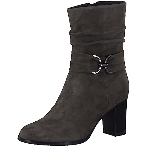 CAPRICE Damen Stiefeletten mit Absatz Memotion aus Wildleder Blockabsatz Weite G, Grau (Stone Suede), 38.5 EU CAPRICE Damen Stiefeletten mit Absatz Memotion aus Wildleder Blockabsatz Weite G, Grau (Stone Suede), 38.5 EU von CAPRICE