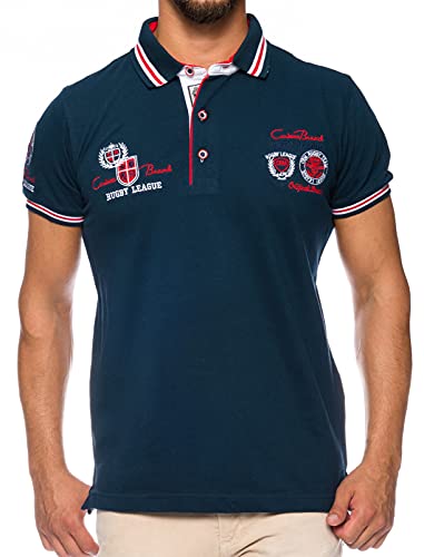 CARISMA Herren Polo-Shirt mit Stickerei, Navy, XL von Carisma