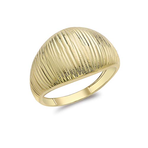 Carissima Damen Ring, 9 Karat Gelbgold, Diamantschliff, Kuppelring, Gold, von CARISSIMA