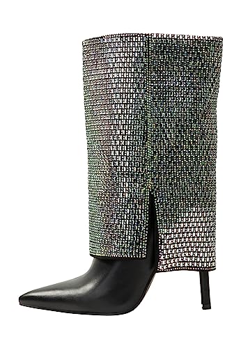 CARNEA Damen Stiefeletten, SCHWARZ Silber, 37 EU von CARNEA