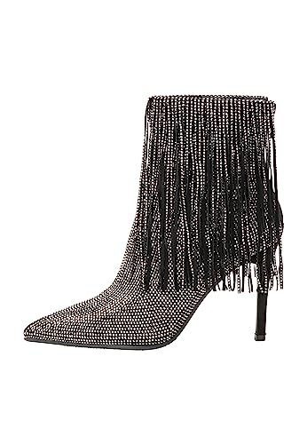 CARNEA Damen Stiefeletten, SCHWARZ Silber, 40 EU von CARNEA