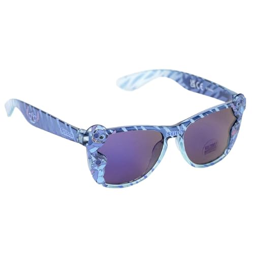 CARTOON Kinder Sonnenbrille Stitch Disney Rechteckige Gläser UV400 Filter, blau von CARTOON