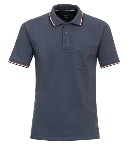 CASAMODA Polo-Shirt Uni Mittelblau L von CASAMODA