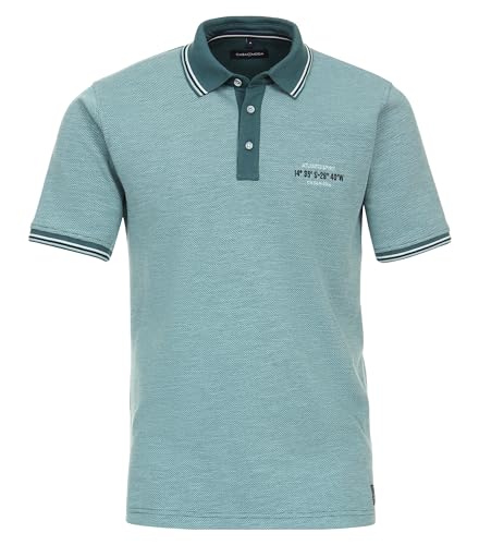 CASAMODA Polo-Shirt Uni Türkis 4XL von CASAMODA