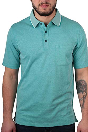 CASAMODA Polo-Shirt Uni Türkisgrün M von CASAMODA